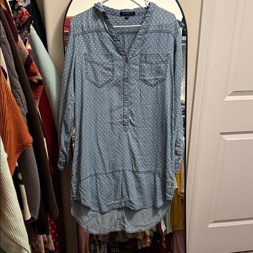 Velvet Heart Blue Denim Dress